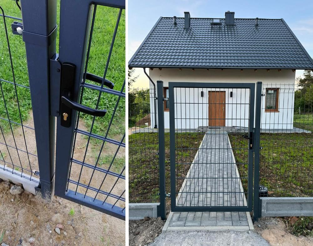 Antracit nagykapu és kiskapu